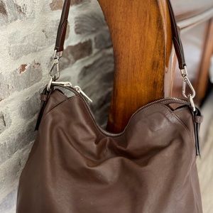 Brown Leather Prada Hobo with certificate